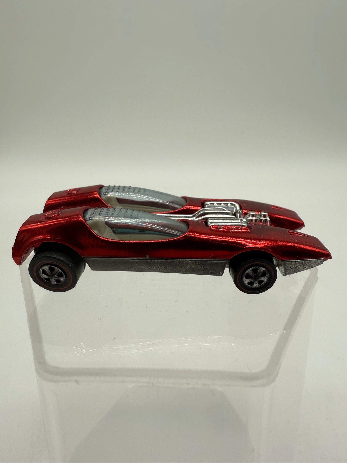 Hot Wheels Vintage 1968 Redline Splittin' Image Red Car Loose