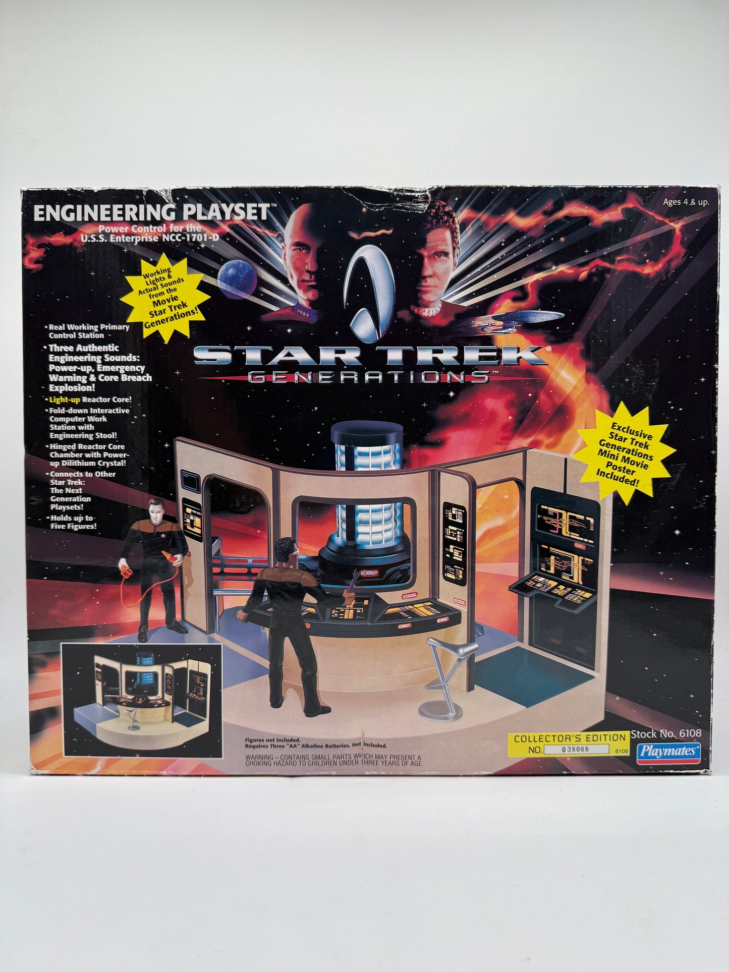 Star Trek Engineering Playset Power Control for The U.S.S. Enterprise NCC-1701-D 1994 Playmates