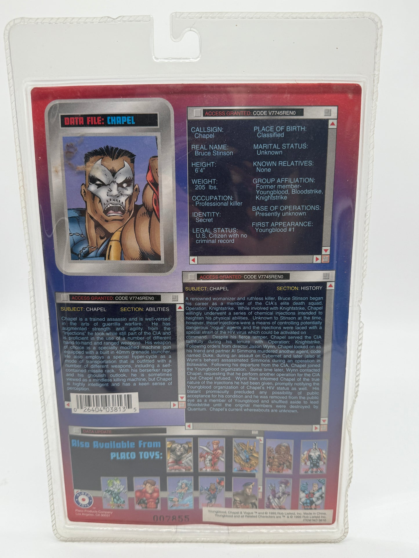 Youngblood Chapel Chapel and Vogue Mini Figures 1995 Rob Liefeld inc.