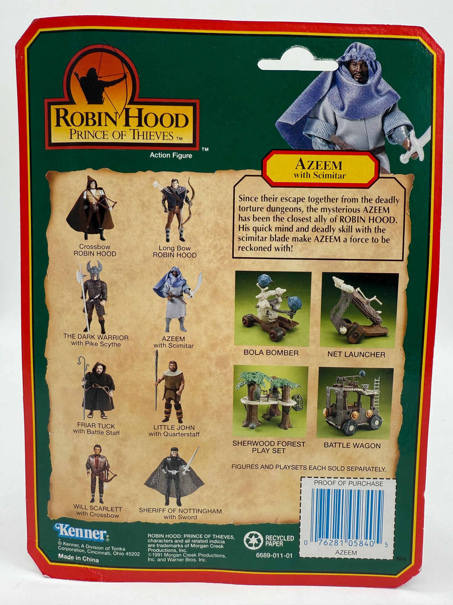 Kenner 1991 Robin Hood Prince of Thieves Azeem