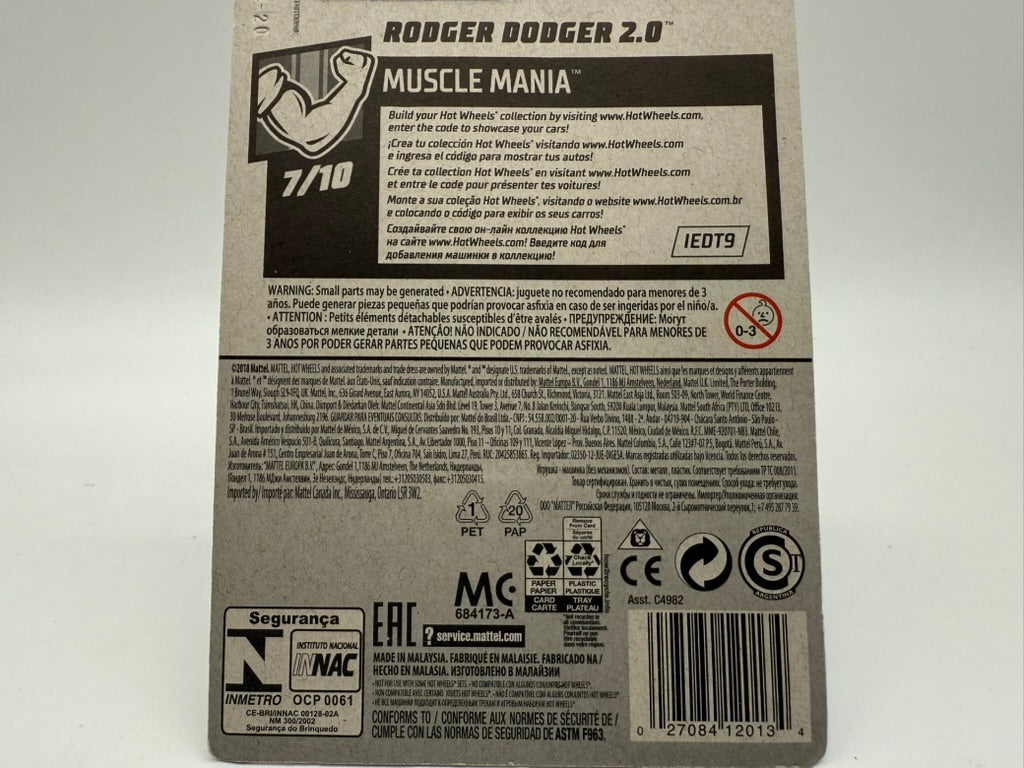 Hot Wheels Rodger Dodger 2.0 2018 Mattel