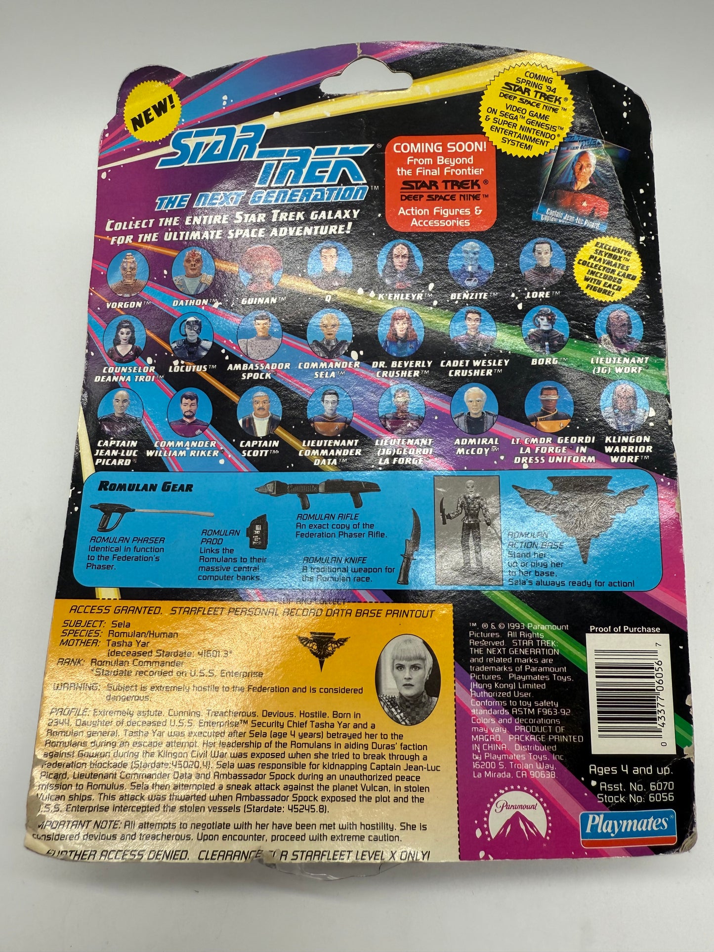 Star Trek Commander Sela 1993 Playmates