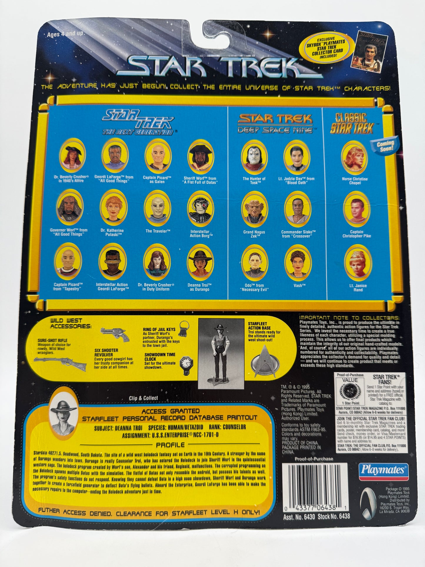 Star Trek Holodeck Series Deanna Troi as Durango 1995