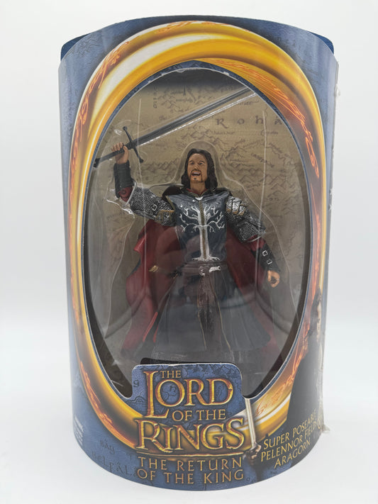 Toy Biz 2003 The Lord Of The Rings The Return Of The King Super Poseable Pelennor Fields Aragorn