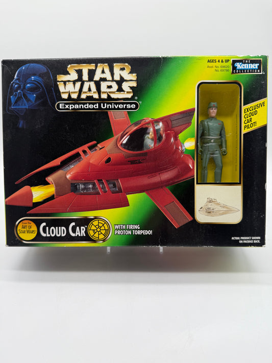 Hasbro 1997 Star Wars Expanded Universe Cloud Car With Exclusive Cloud Car Pilot!