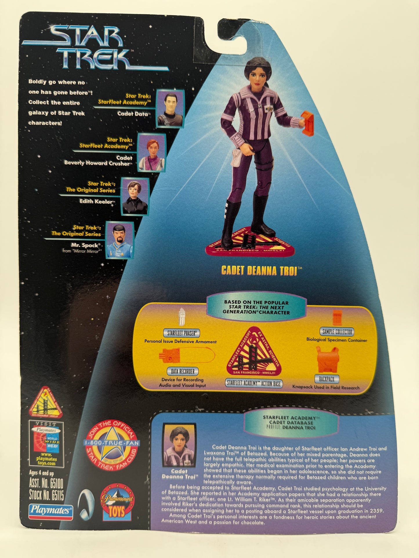 Star Trek Cadet Deanna Troi 1997 Playmates