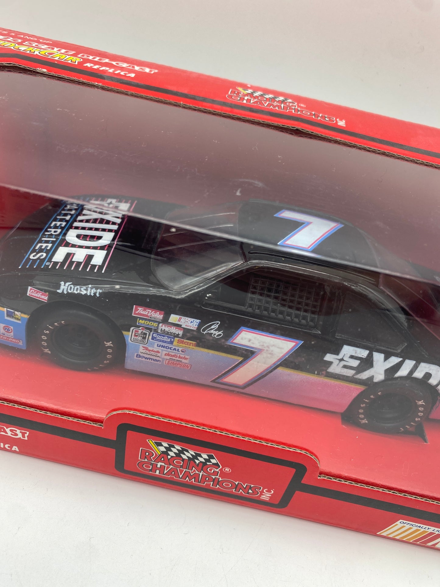 Racing Champions 1994 Edition Stock Car Replica Exide Batteries #7 1:24 Die-Cast