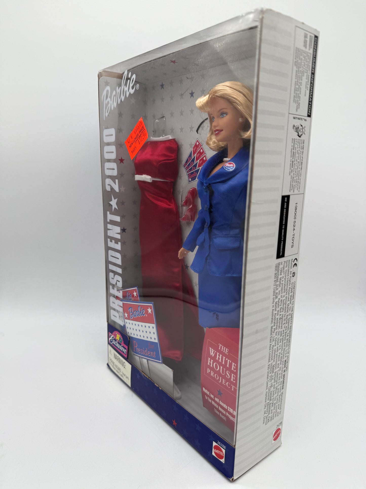 Barbie President 2000 1999 Mattel