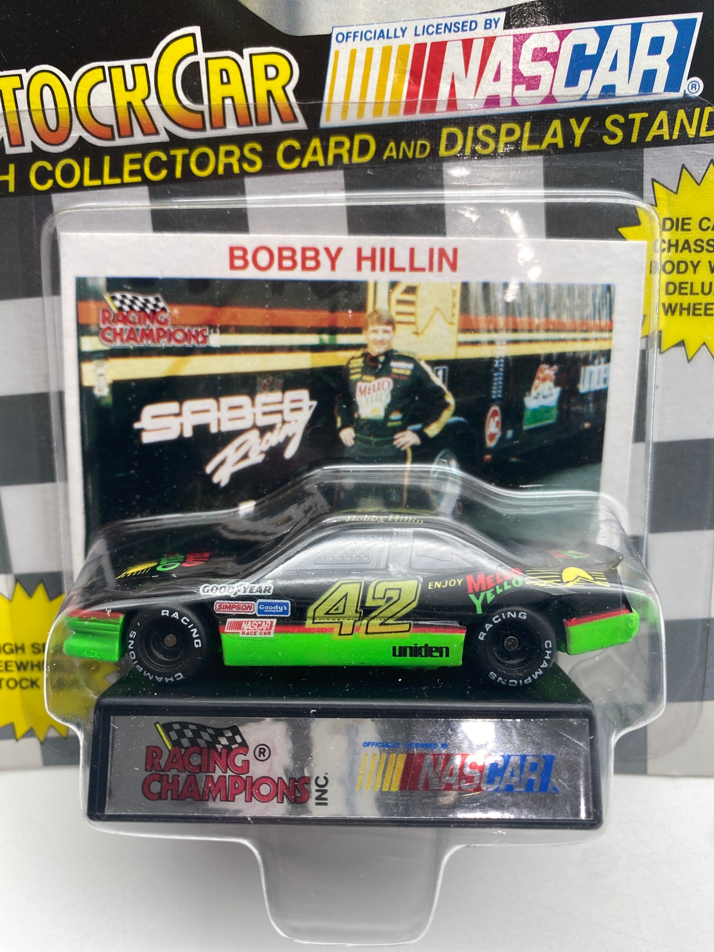Racing Champions Nascar Stock Car 1991 Bobby Hillin #42 1:64 Die-Cast Car