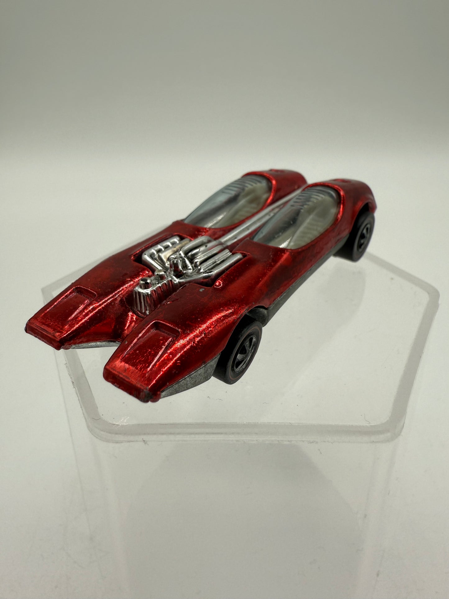 Hot Wheels Vintage 1968 Redline Splittin' Image Red Car Loose
