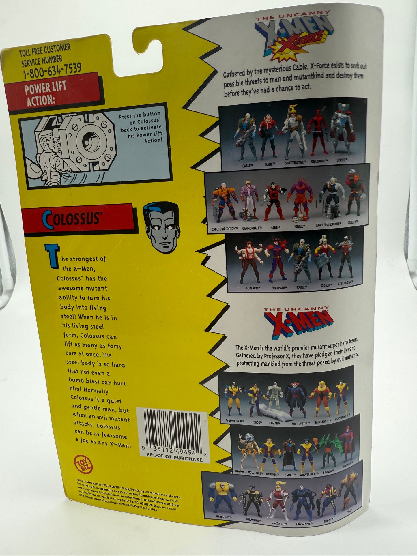 The Uncanny X-Men Colossus 1993 Toy Biz