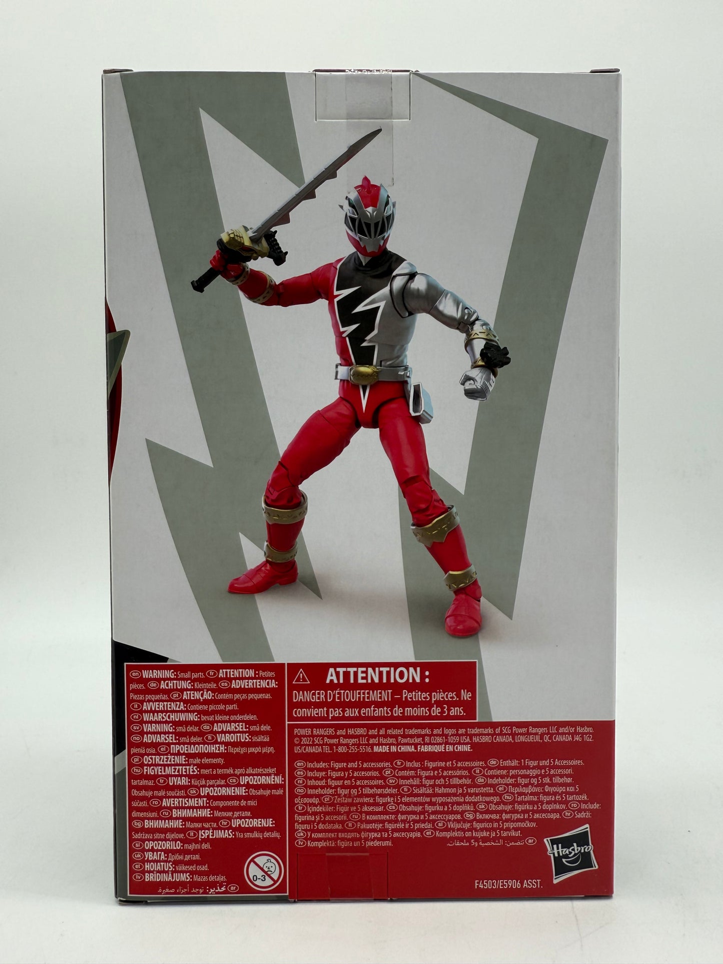 Power Rangers Lightning Dino Fury Red Ranger 2022 Hasbro