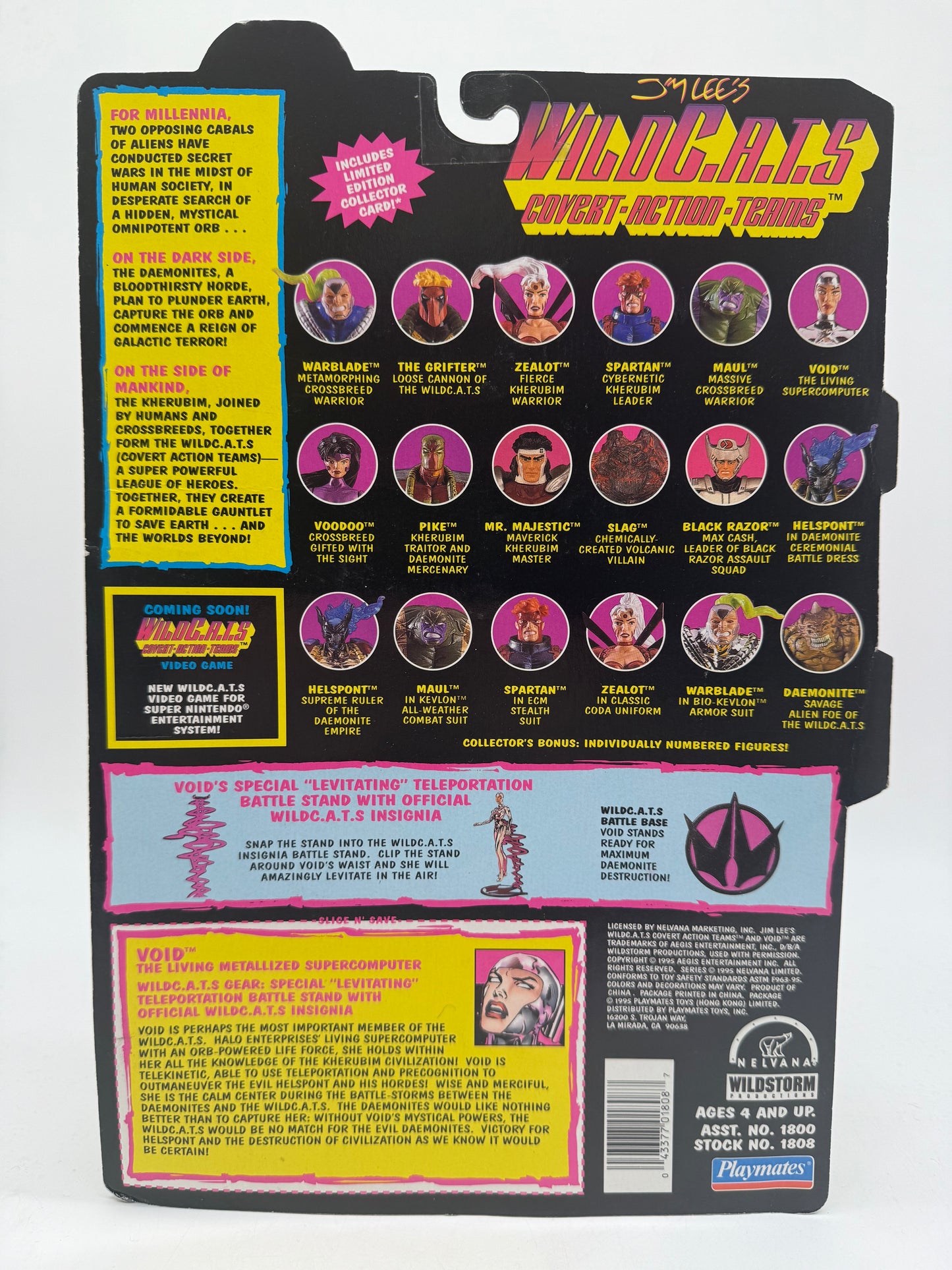 Wild C.A.T.S Covert-Action-Teams Void 1995 Playmates