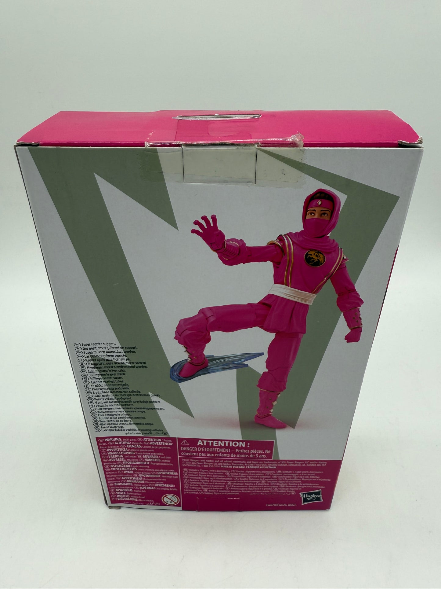 Power Rangers Lightning Mighty Morphin Ninja Pink Ranger 2021 Hasbro