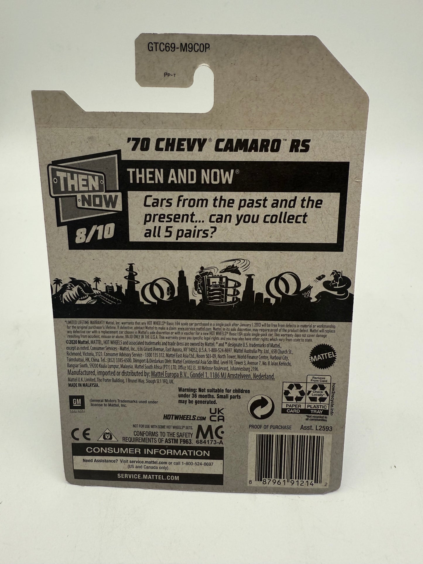 Hot Wheels '70 Chevy Camaro RS 2020 Mattel