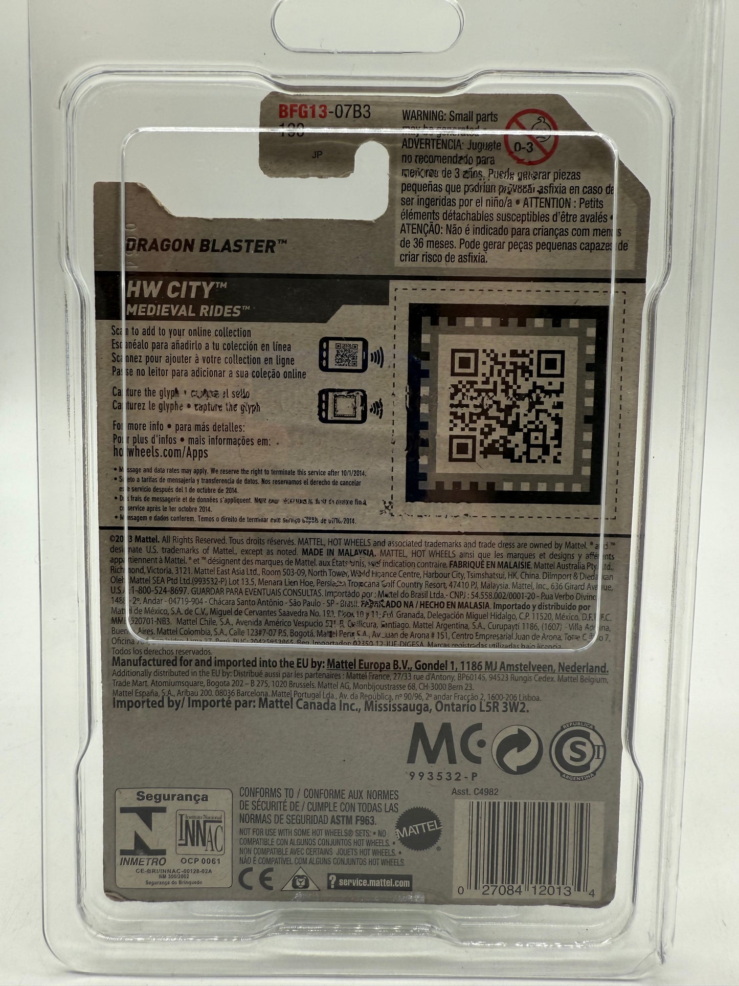 Hot Wheels Dragon Blaster 2013 Mattel