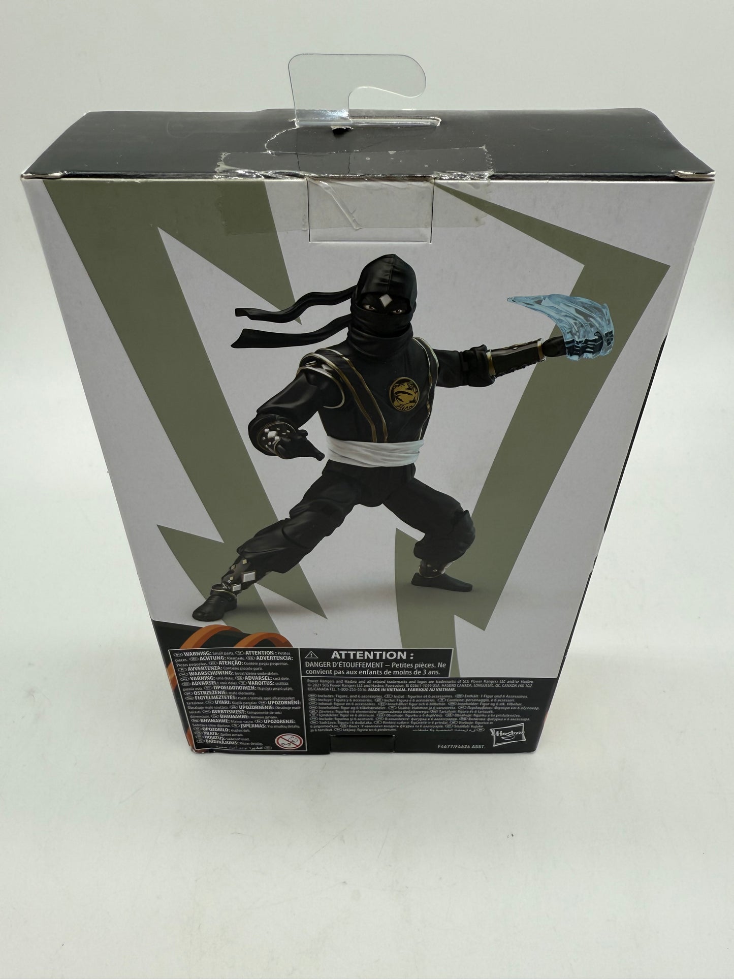 Power Ranger Lightning Might Morphin Ninja Black Ranger 2021 Hasbro
