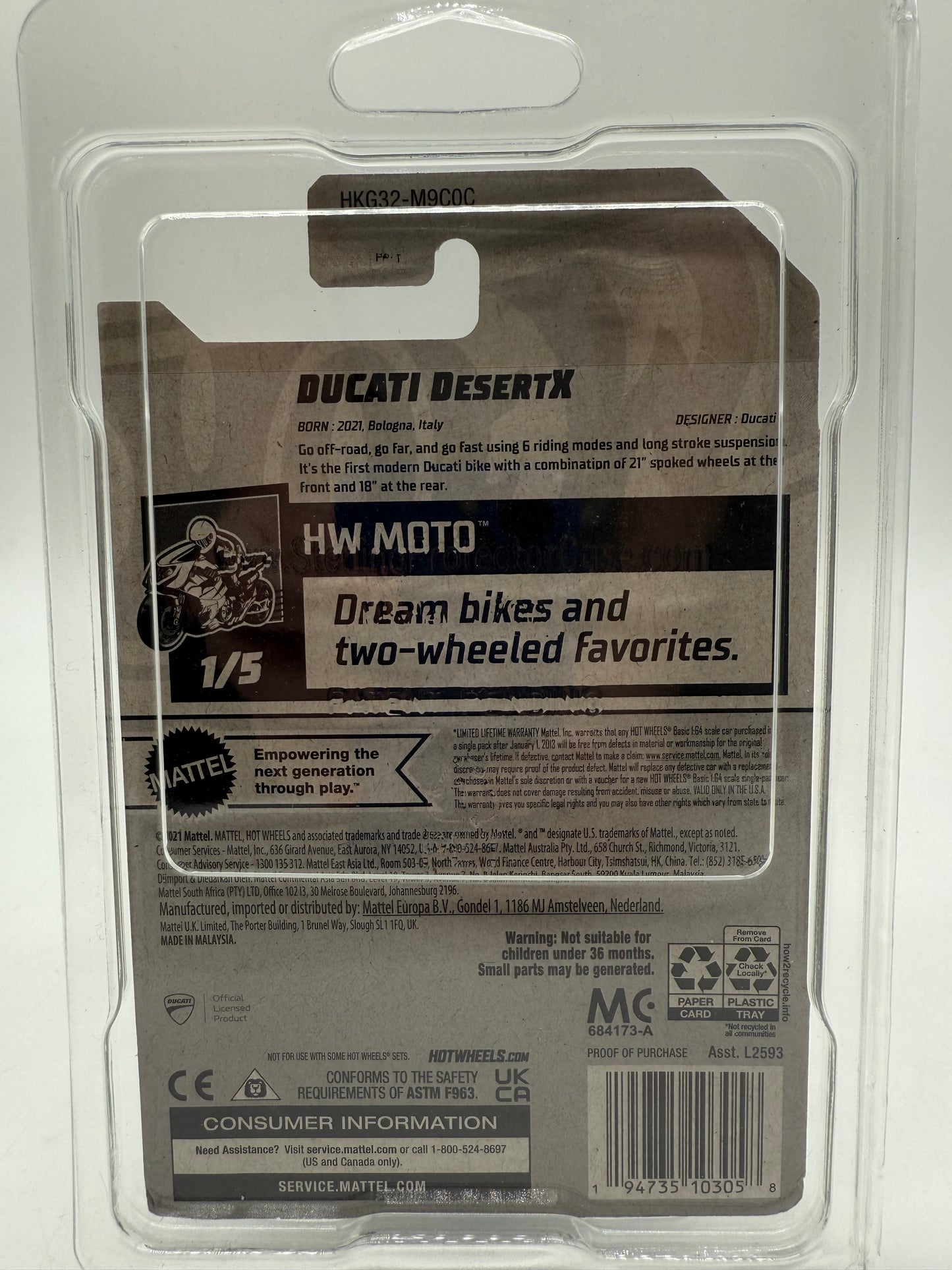 Hot Wheels Ducati DesertX 2021 Mattel