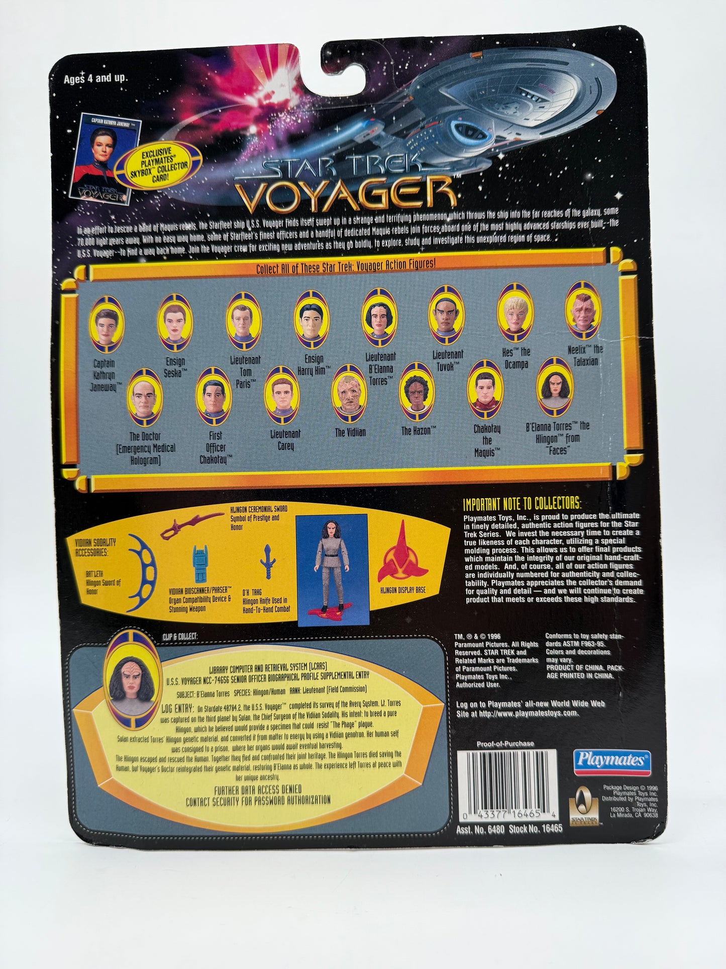 Star Trek B'elanna Torres As a Full Klingon 1996 Playmates