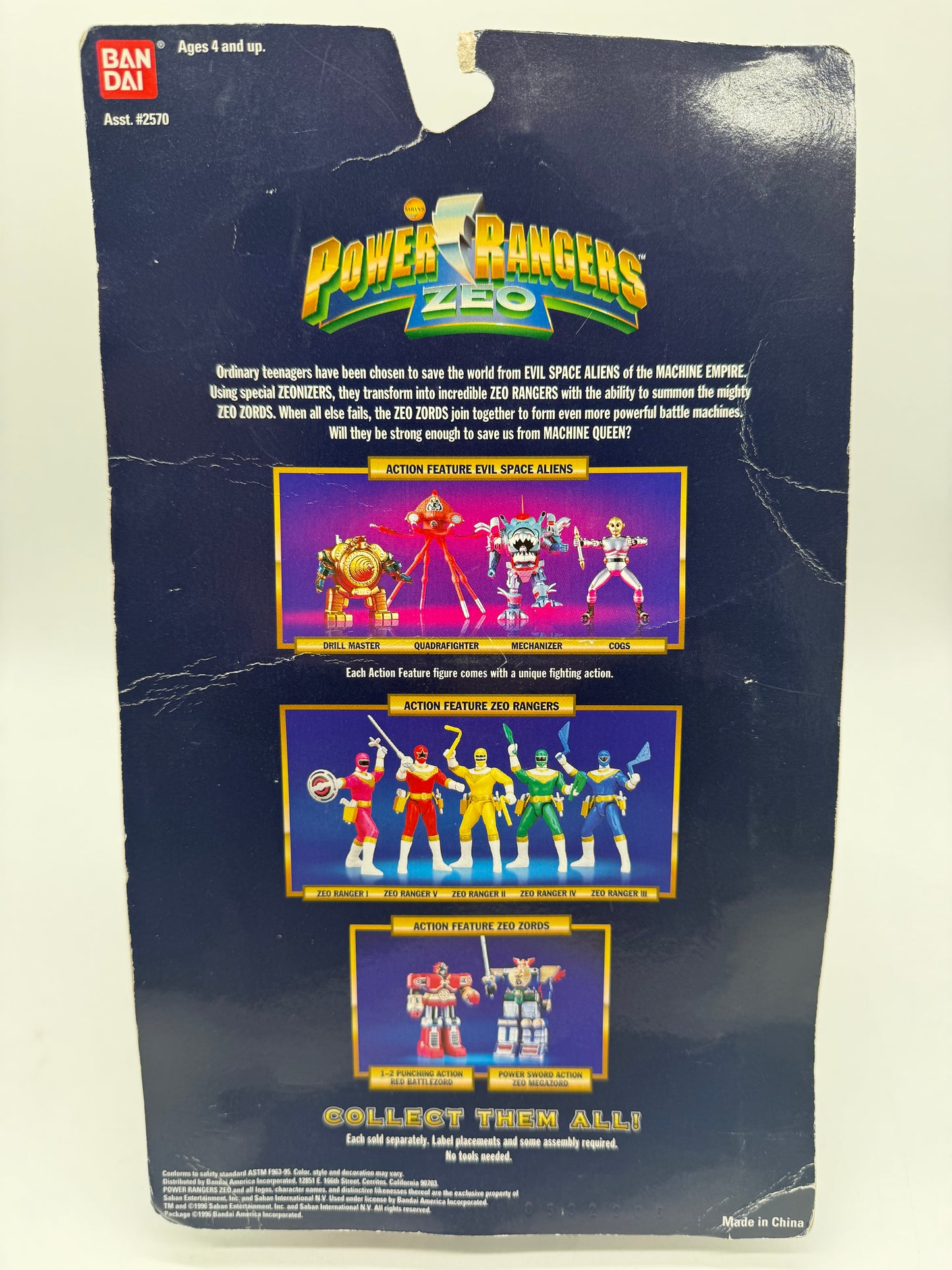 Power Rangers Zeo Cogs 1996 Ban Dai