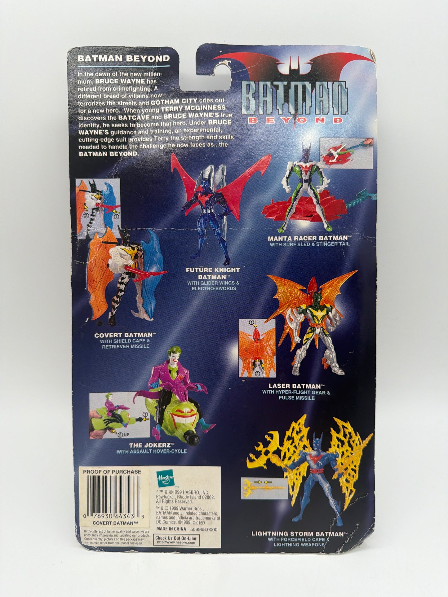 Hasbro 1999 Batman Beyond Gotham City In The Future Covert Batman