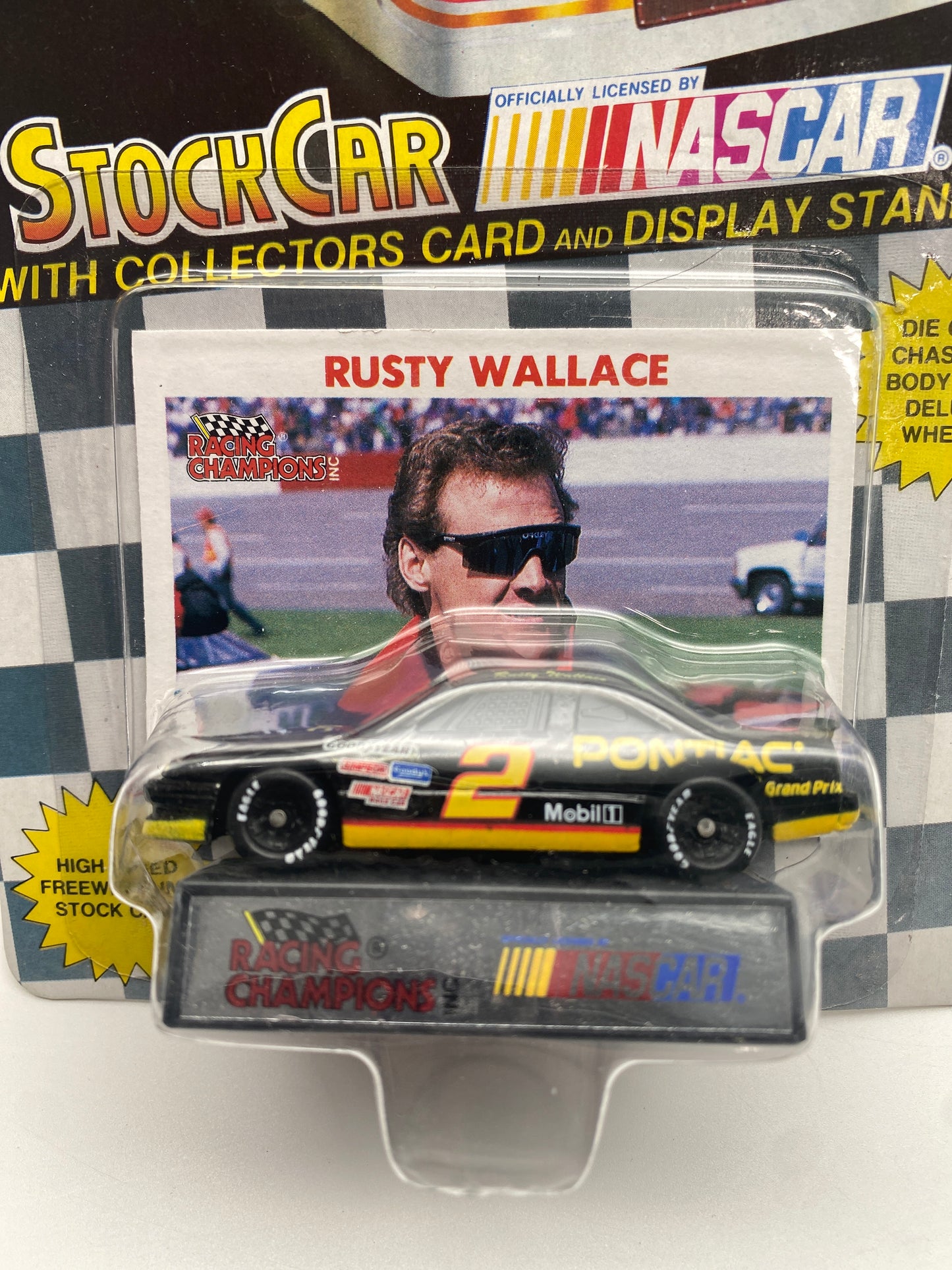 Racing Champions Nascar Stock Car 1991 Rusty Wallace #2 1:64 Die-Cast Car