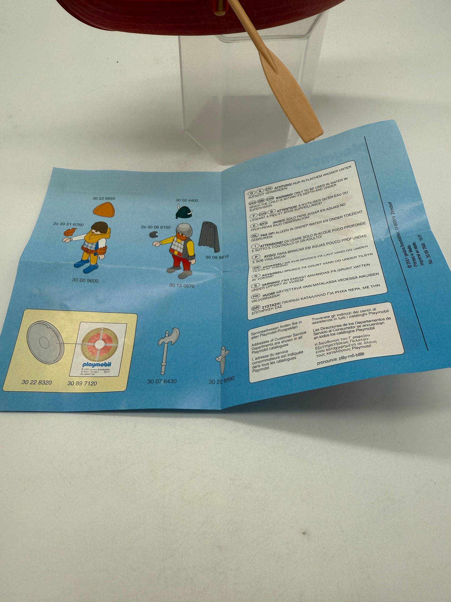 Vintage Playmobil Viking LongBoat 1993 Geobra