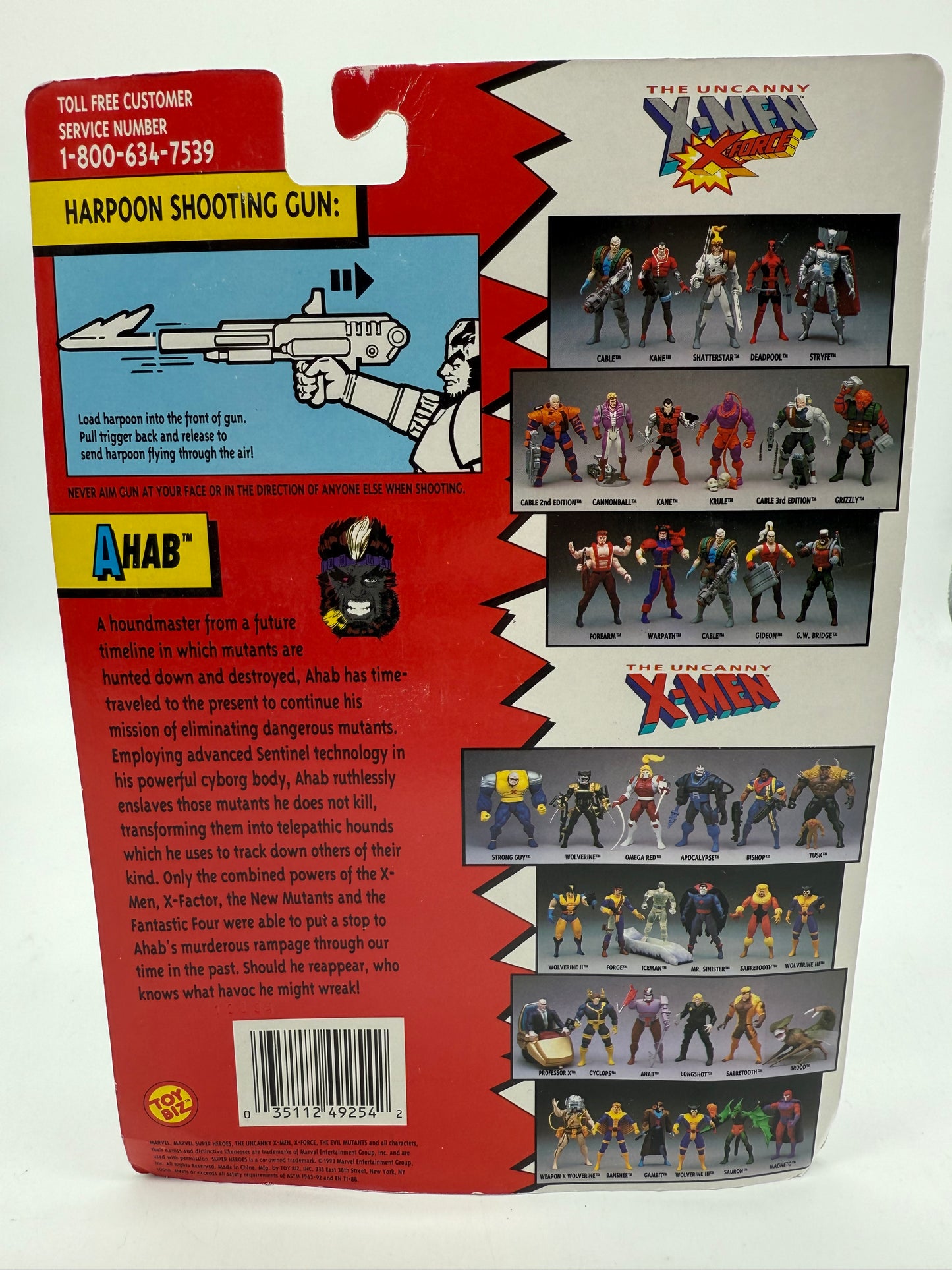 The Uncanny X-Men The Evil Mutants Ahab 1993 Toy Biz