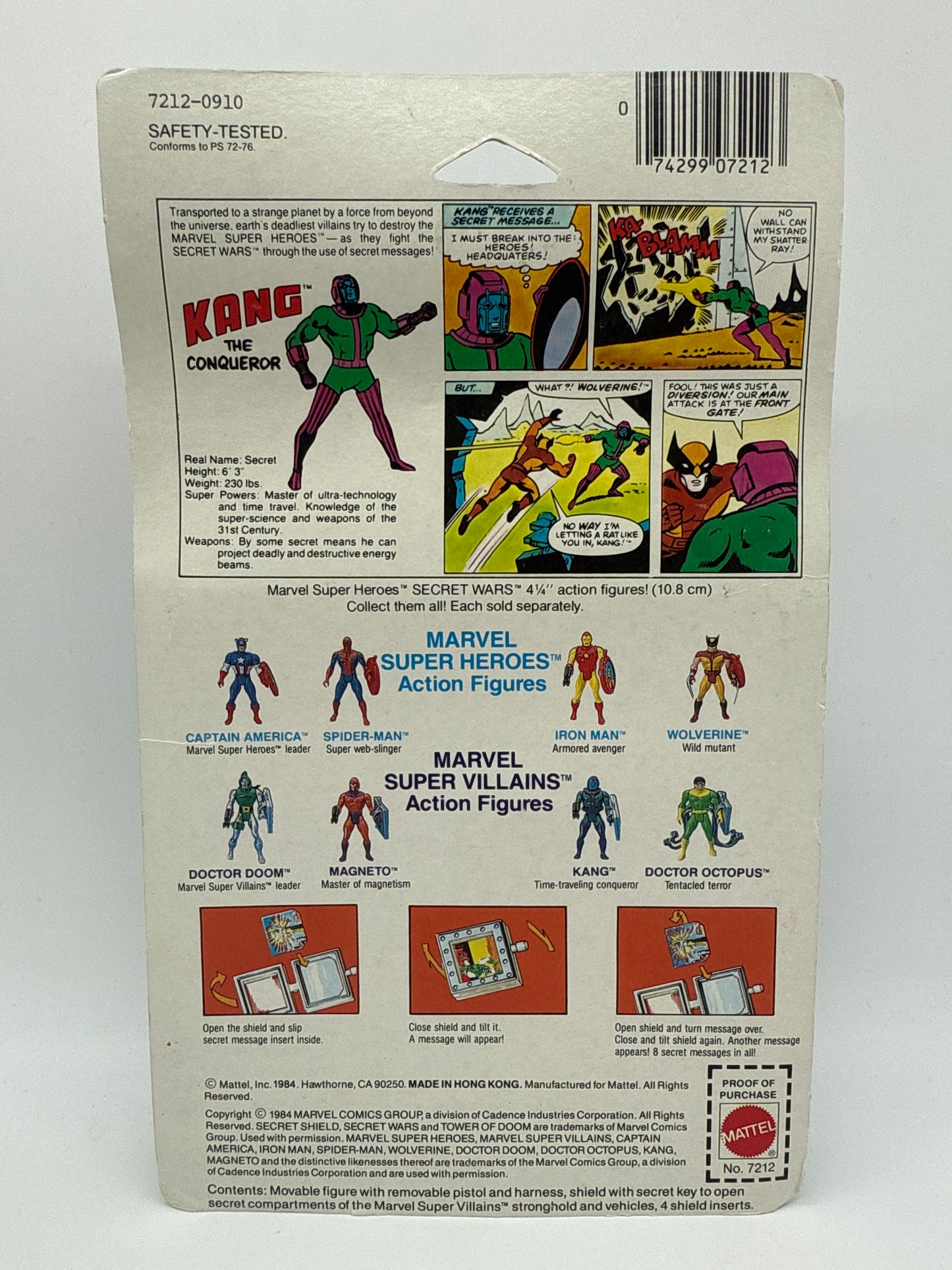 Mattel 1984 Vintage Marvel Super Heroes Secret Wars Kang