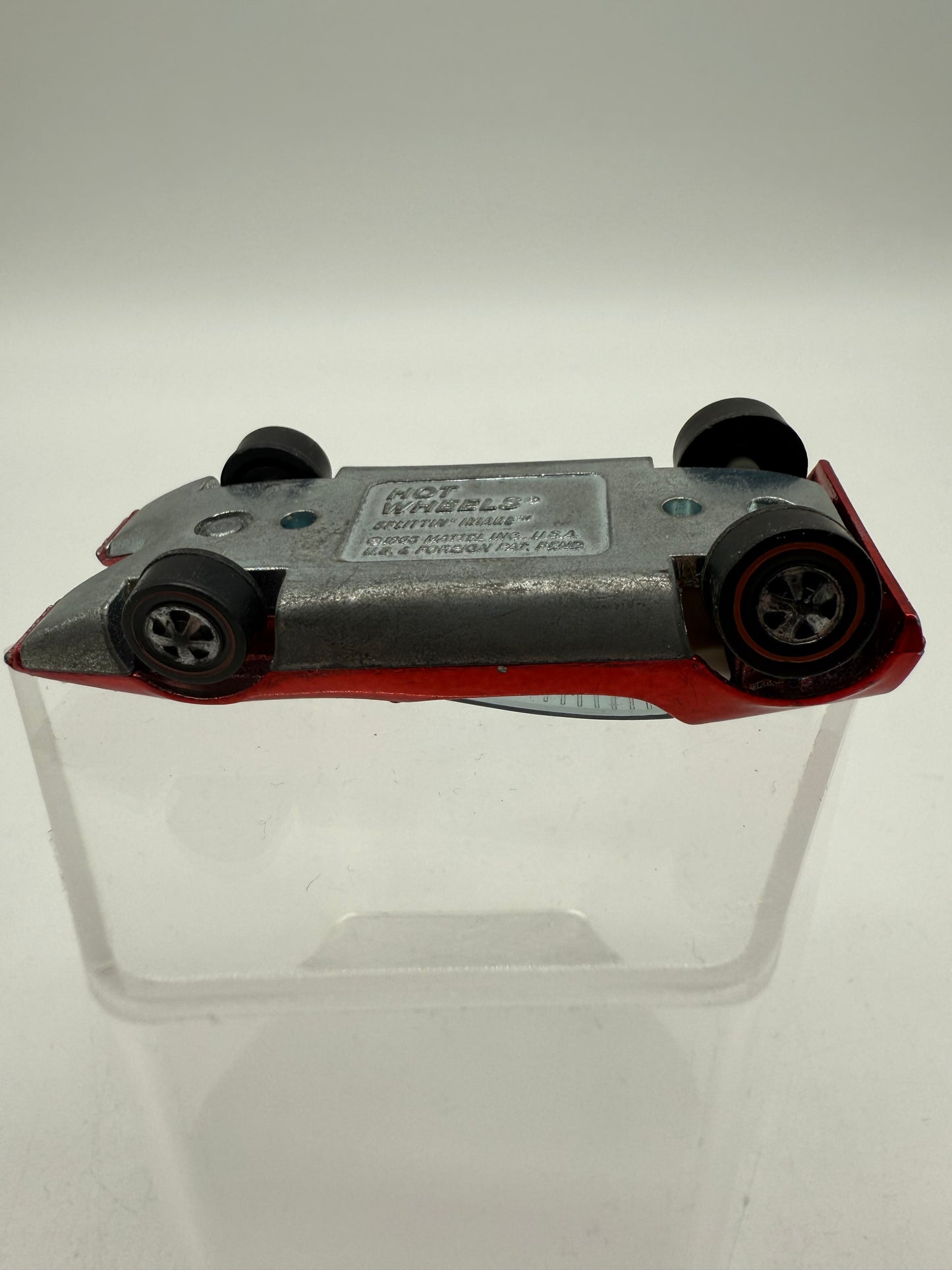 Hot Wheels Vintage 1968 Redline Splittin' Image Red Car Loose