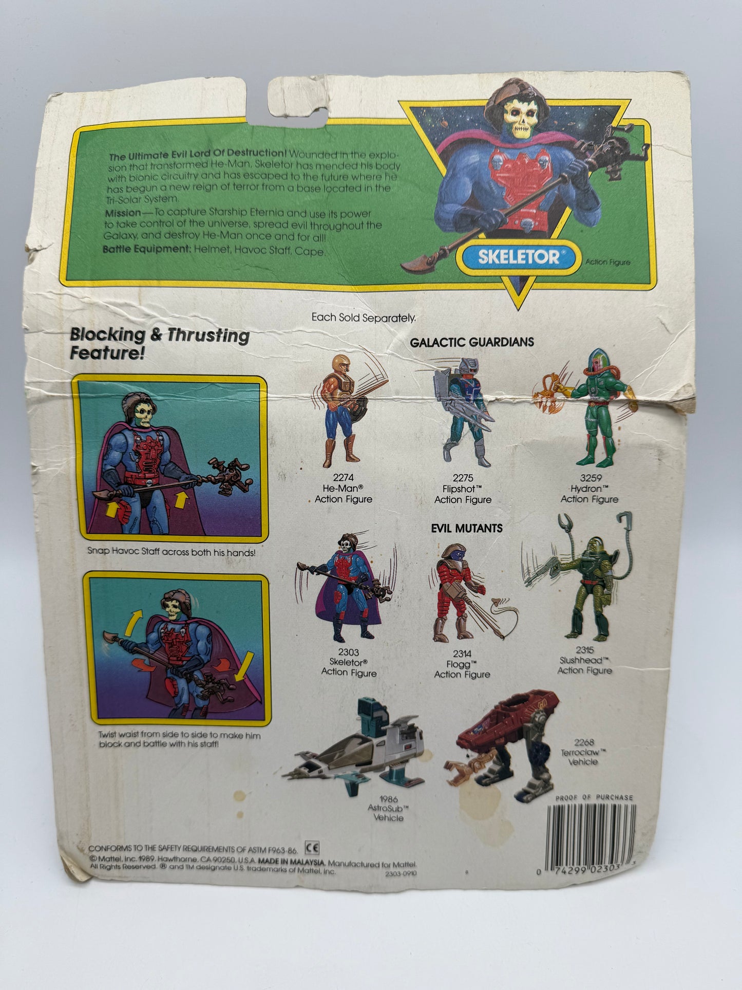 He-Man Skeletor 1989 Mattel