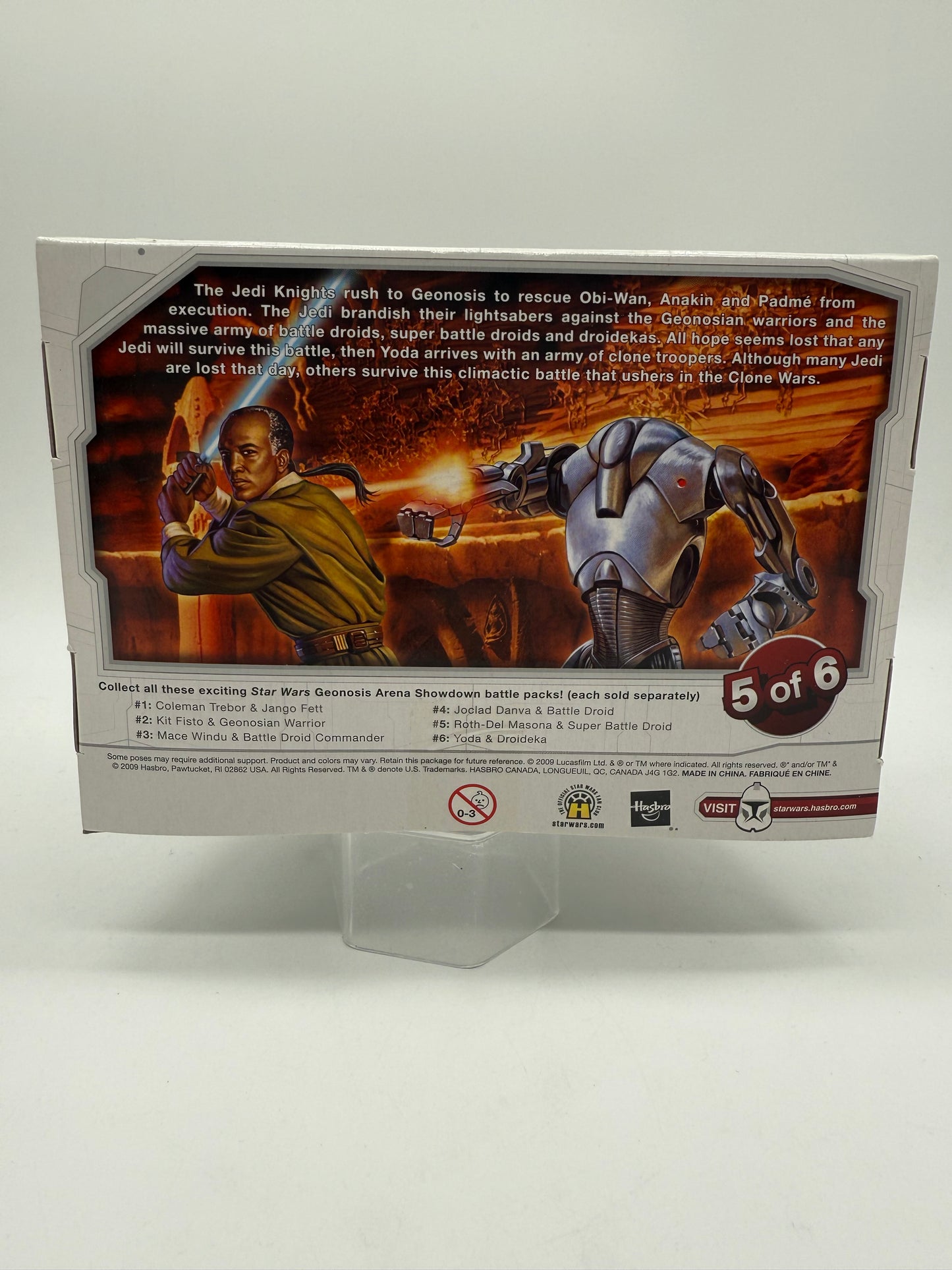 Hasbro 2009 Target Exclusive Star Wars Legacy Collection Geonosis Arena Showdown Roth-Del Masona VS Super Battle Droid