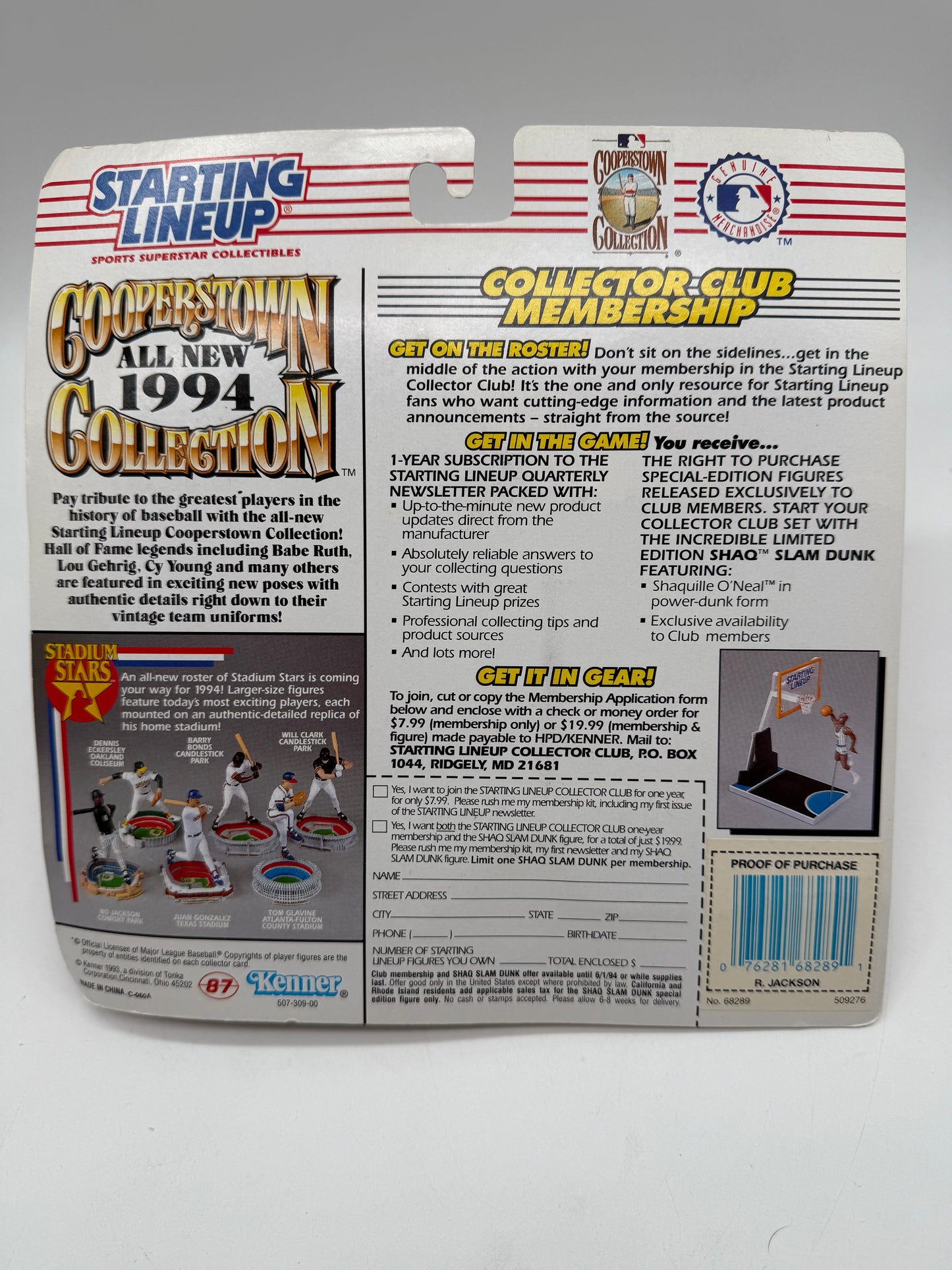 Starting Lineup Reggie Jackson 1993 Kenner