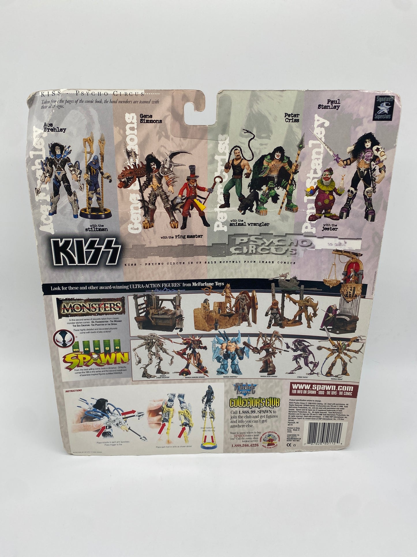 McFarlane Toys KISS Psycho Circus Lot of 4 The Animal Wrangler Action Figures