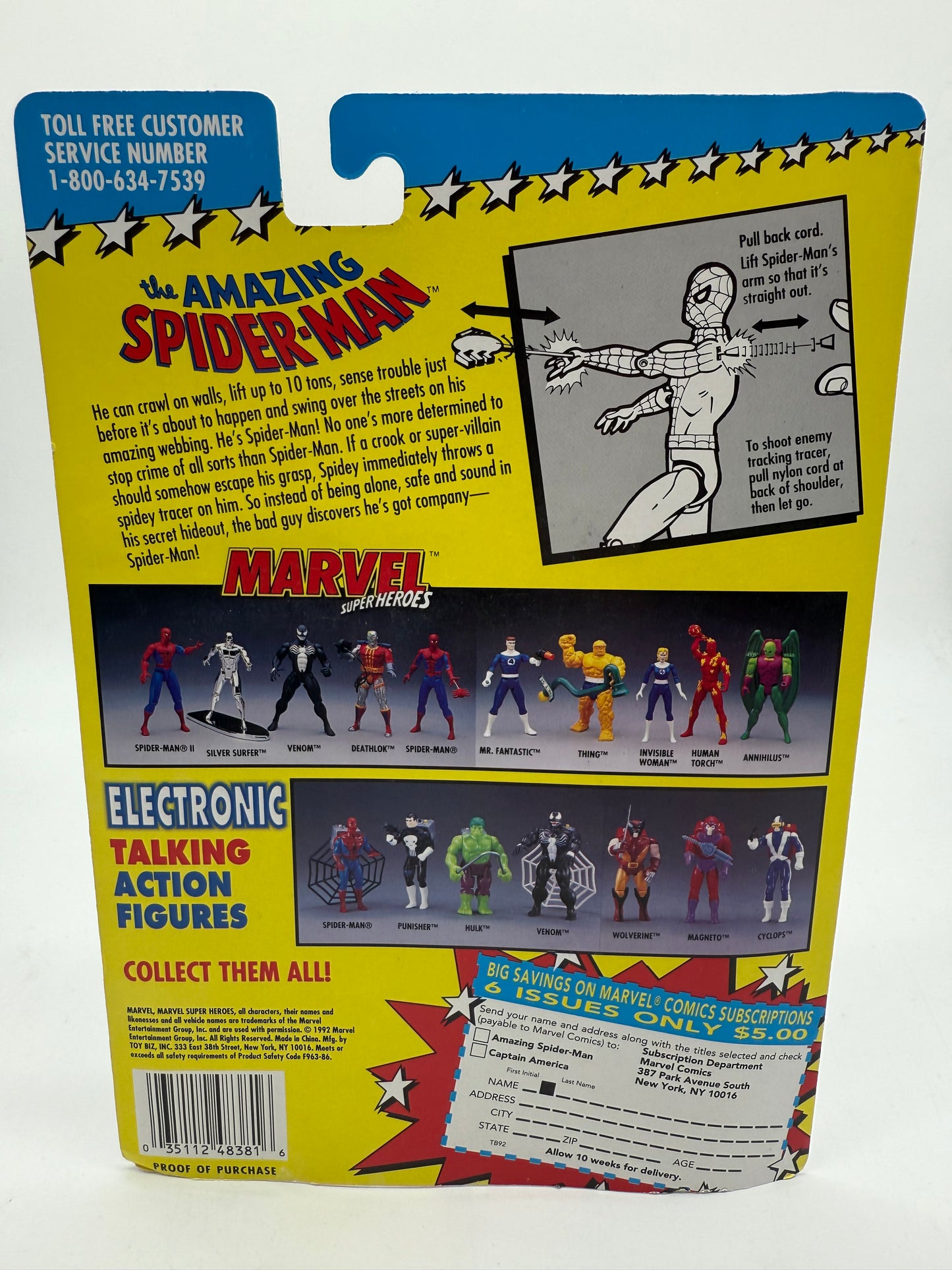 ToyBiz 1992 The Amazing Spider-Man Action Figure