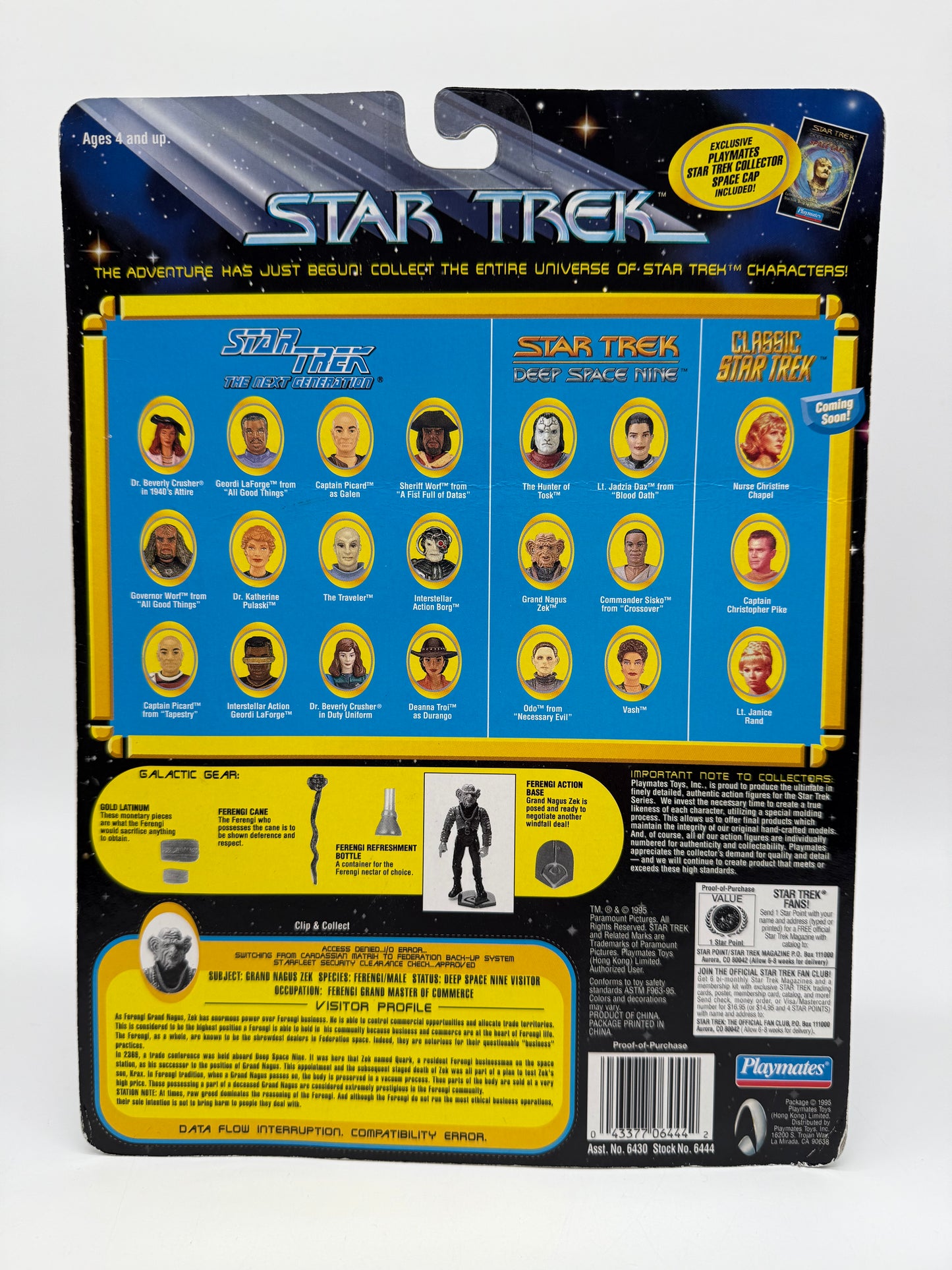 Star Trek Zek 1995 Playmates