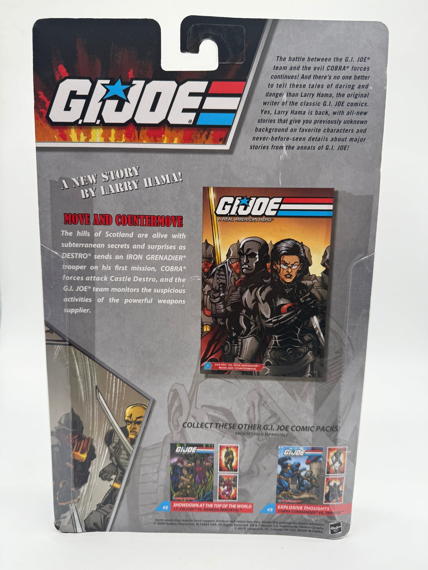 G.I. Joe Iron Grenafier and Destro Comic Pack 2008 Hasbro