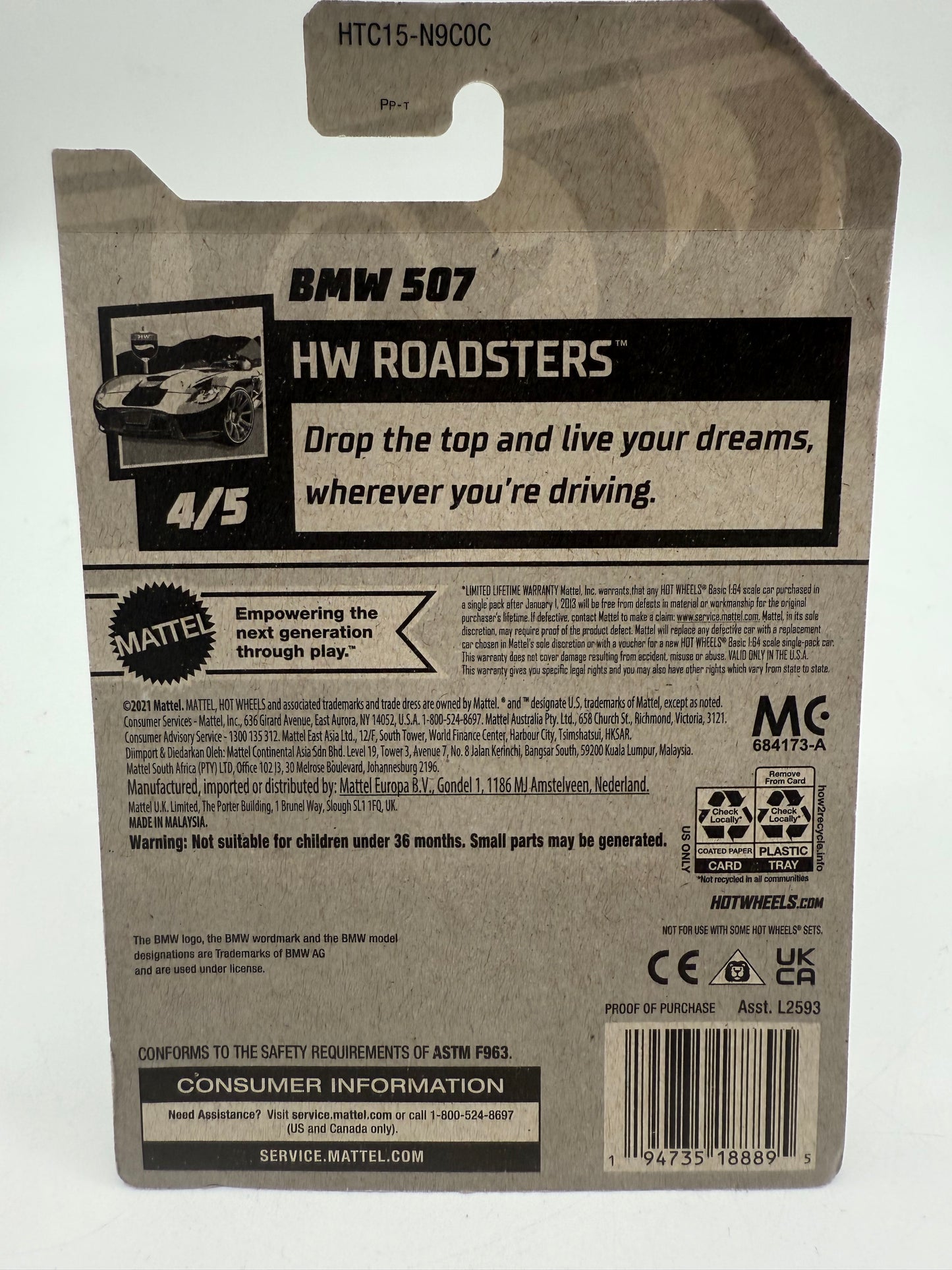 Hot Wheels BMW 507 2021 Mattel