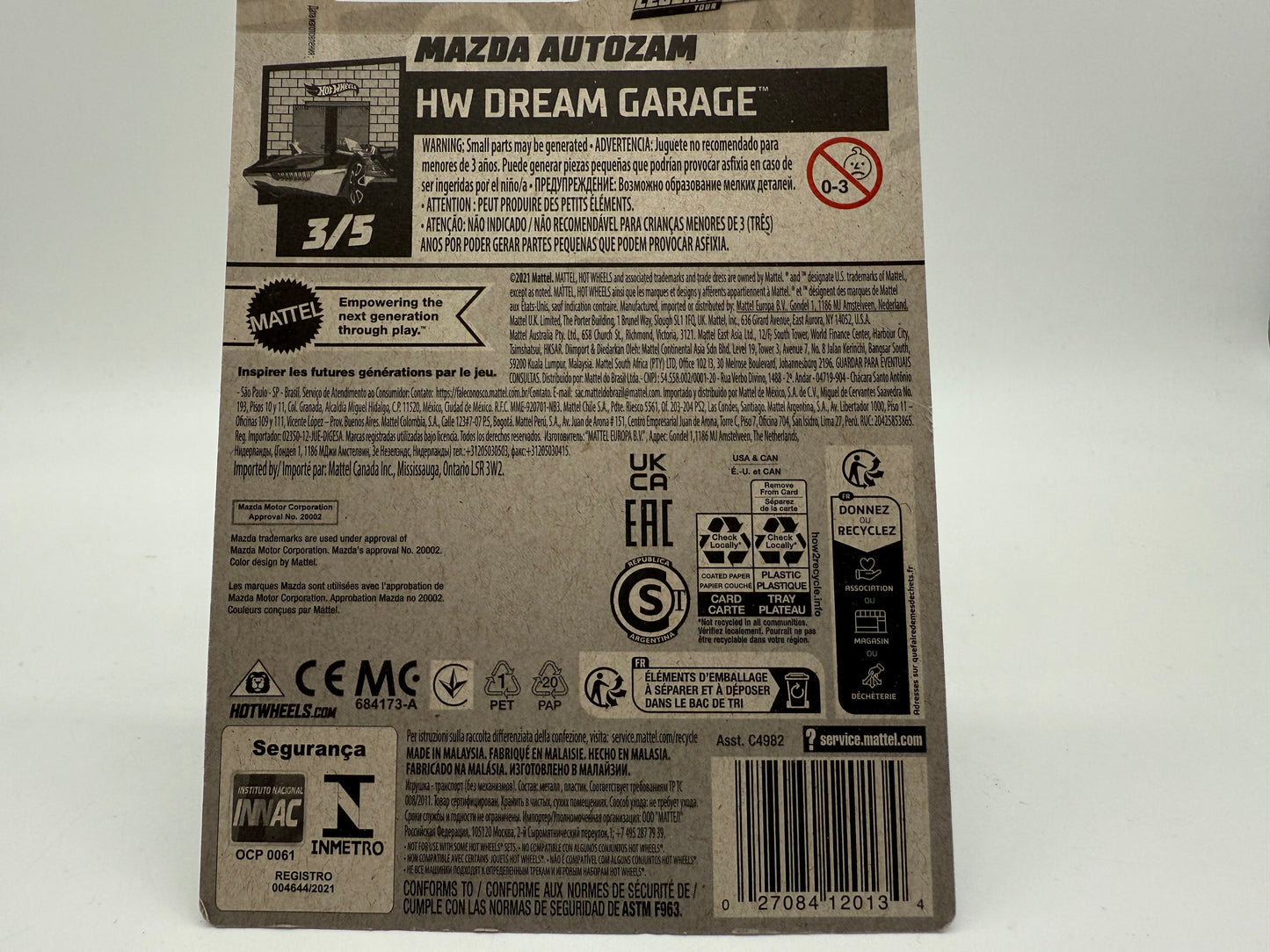 Hot Wheels Mazda Autozam 2021 Mattel