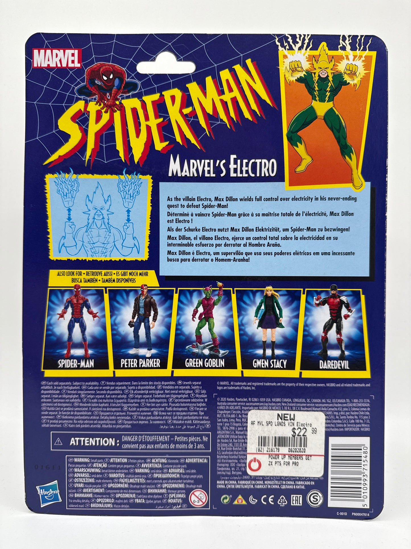 Hasbro 2020 Marvel Comics Spider-Man Marvel’s Electro