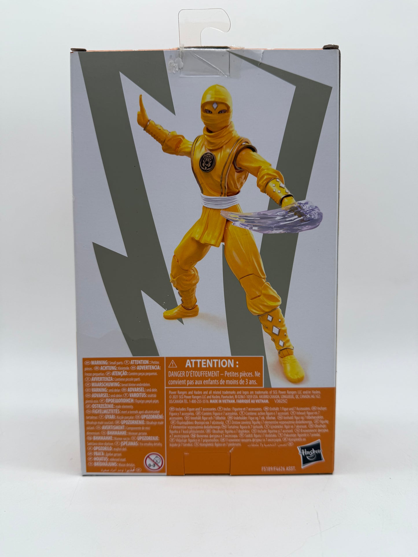 Power Rangers Lightning Mighty Morphin Ninja Yellow Ranger 2021 Hasbro