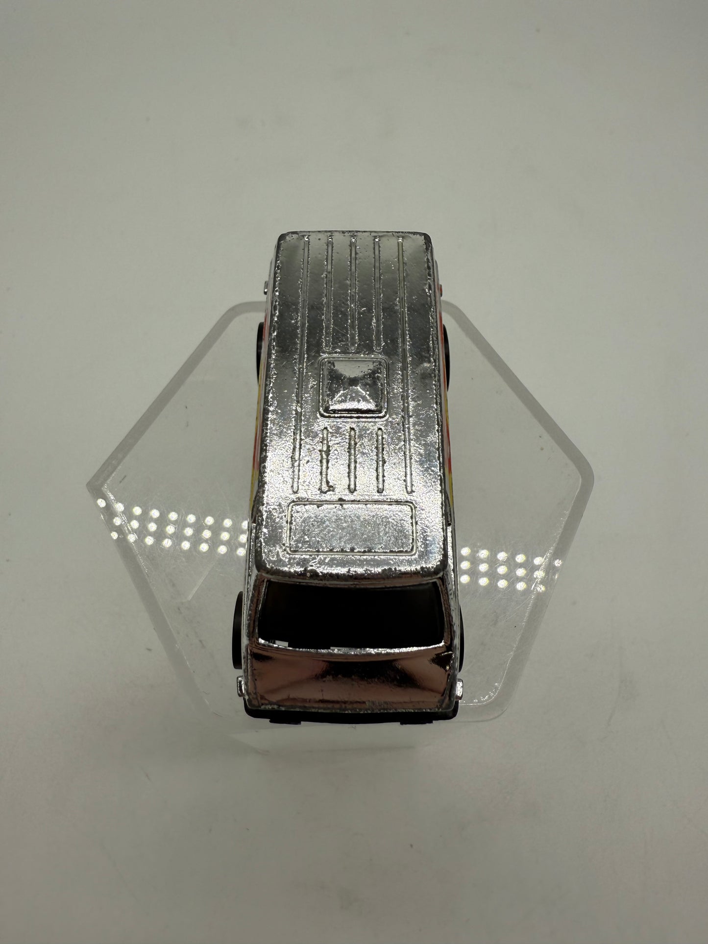 Hot Wheels Vintage 1974 Redline Chrome Super Van With Flames Mattel