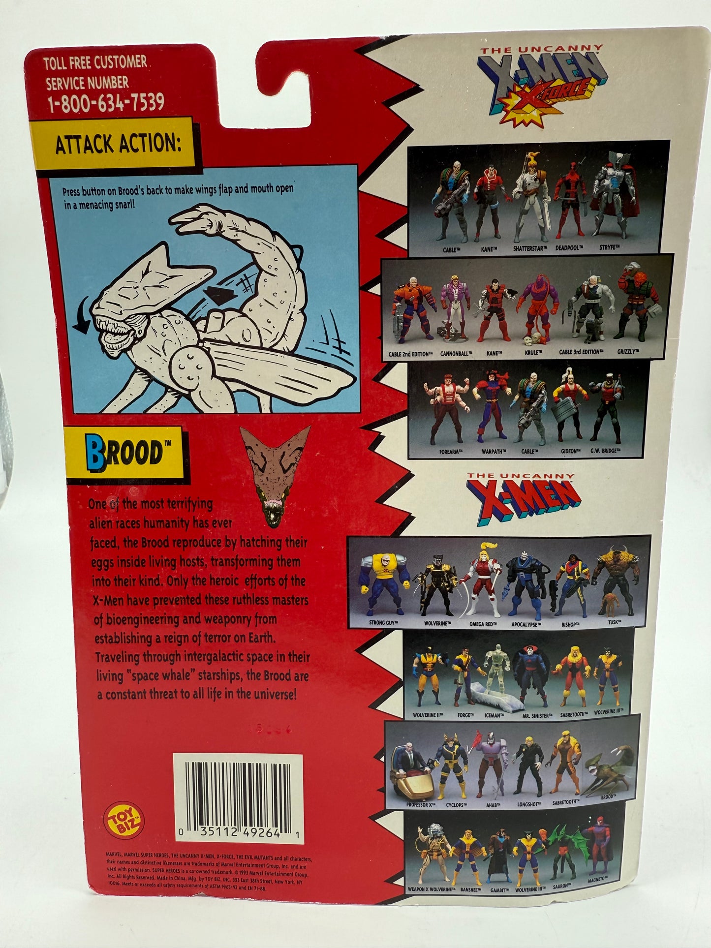 The Evil Mutants X-Men Brood 1993 Marvel