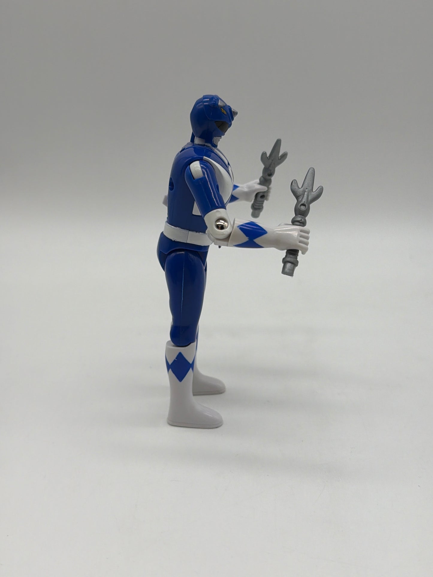 Bandai 1993 Mighty Morphin Power Rangers Flip Head Blue Ranger Billy Action Figure