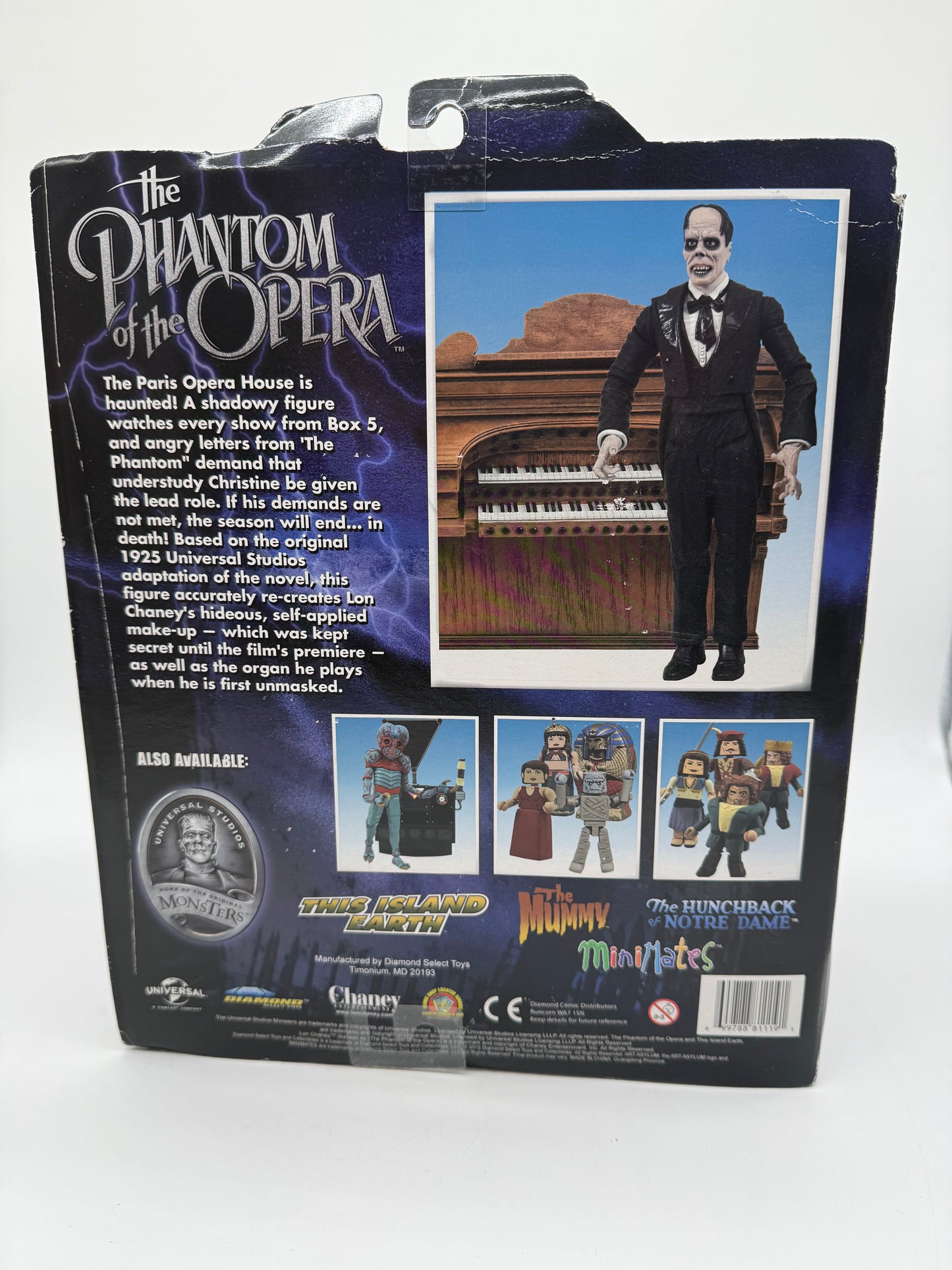 The Phantom Of The Opera Universal Studios Home Of The Original Monsters 2012 Diamond Select Toys
