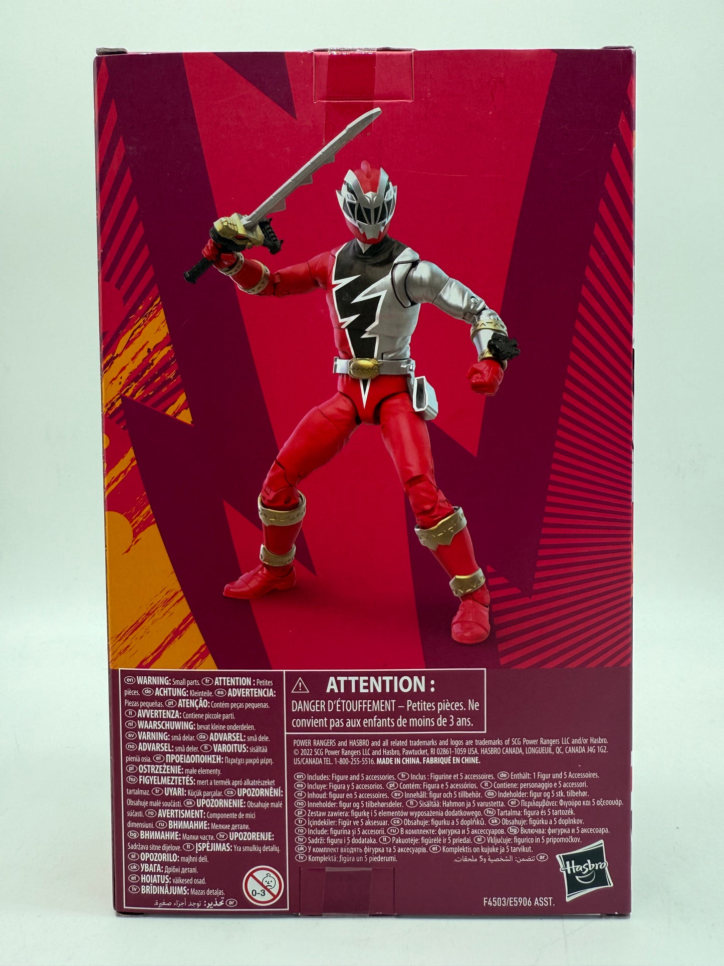 Power Rangers Lightning Dino Fury Red Ranger 2022 Hasbro