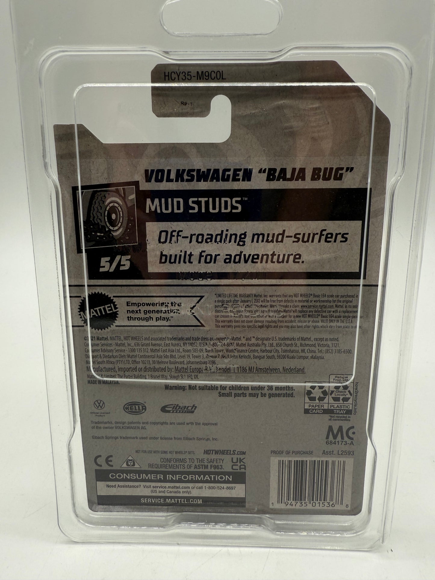 Hot Wheels Volkswagen "Baja Bug" 2021 Mattel