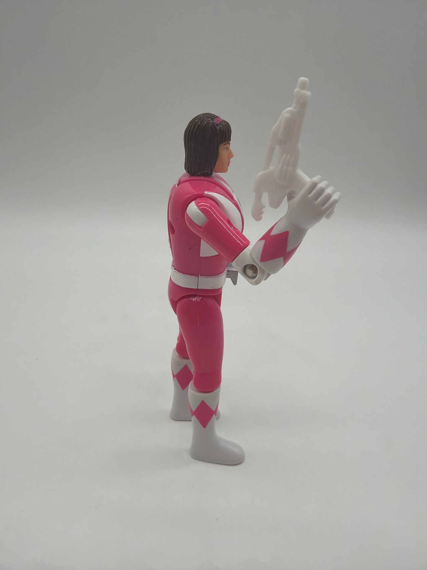 Bandai 1993 Mighty Morphin Power Rangers Pink Ranger Kimberly Head Flipping Action Figure