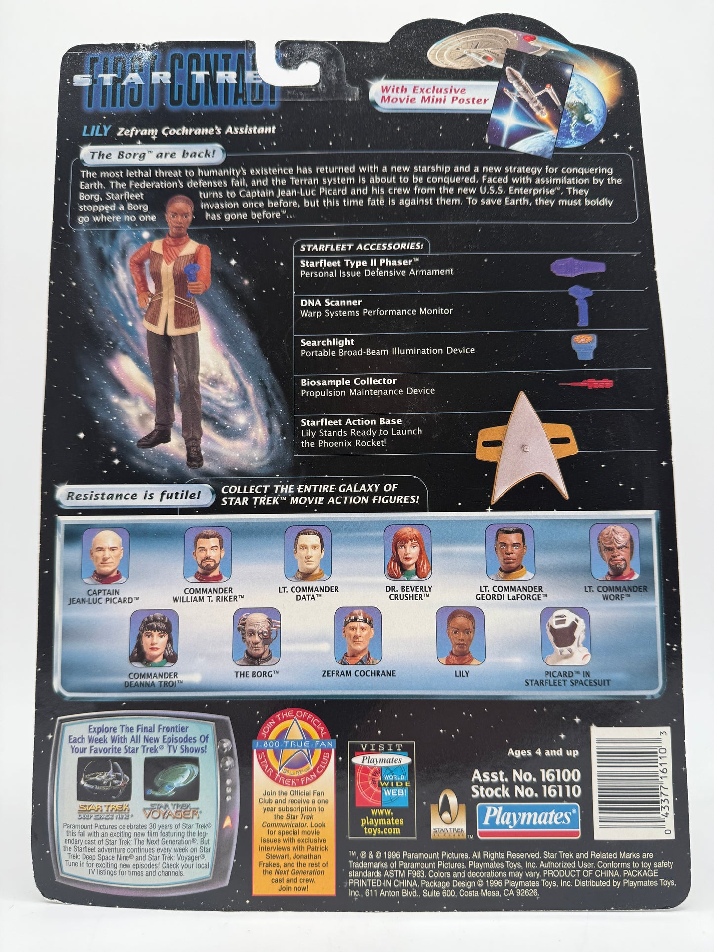 Star Trek First Contact Lily 1996 Playmates