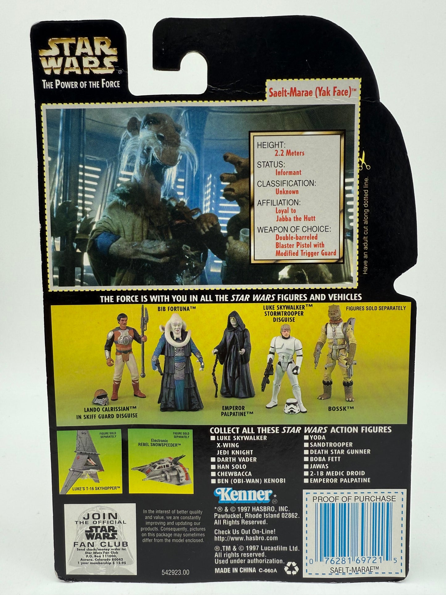 Kenner 1997 Star Wars The Power of the Force Saelt-Marae (Yak Face)